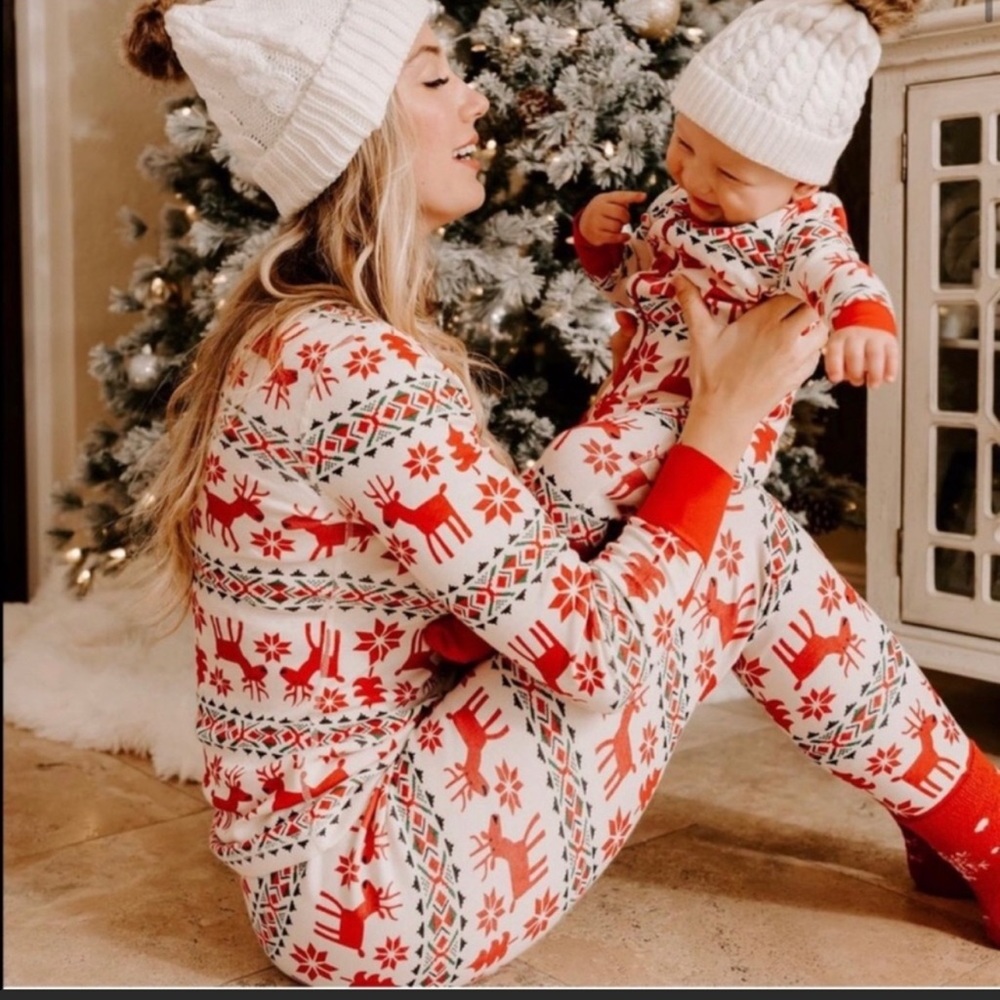 Hanna Andersson Dear Deer Christmas Pjs adult & baby